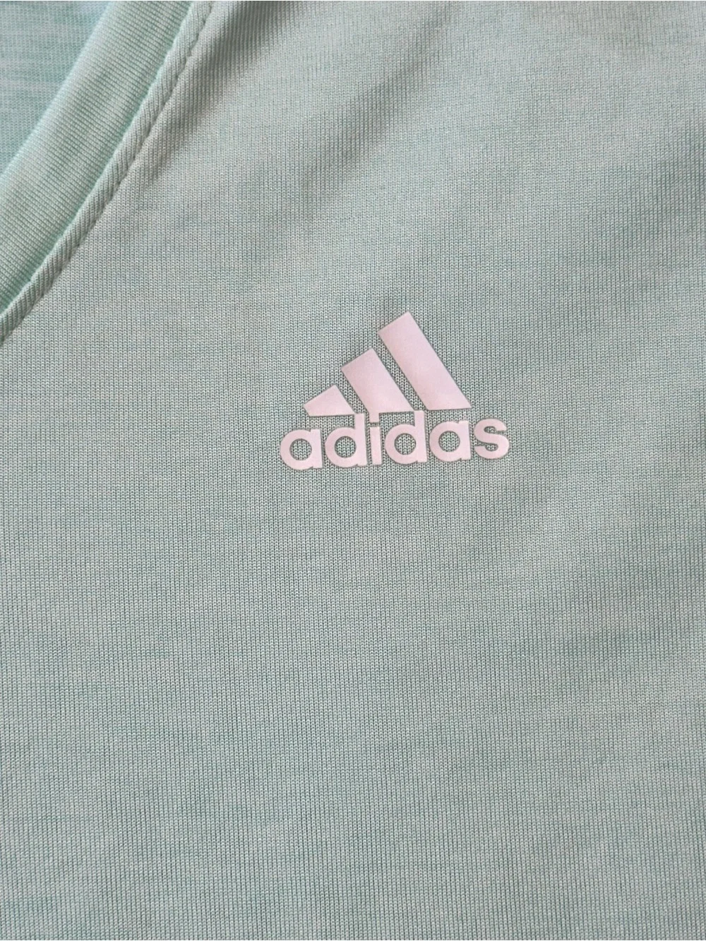 Adidas Golf V-Neck Tee | Size S | Mint/Aqua